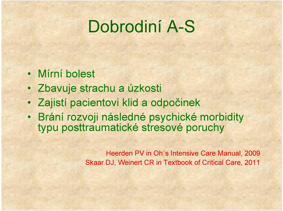 morbidity typu posttraumatické stresové poruchy Heerden PV in Oh Oh