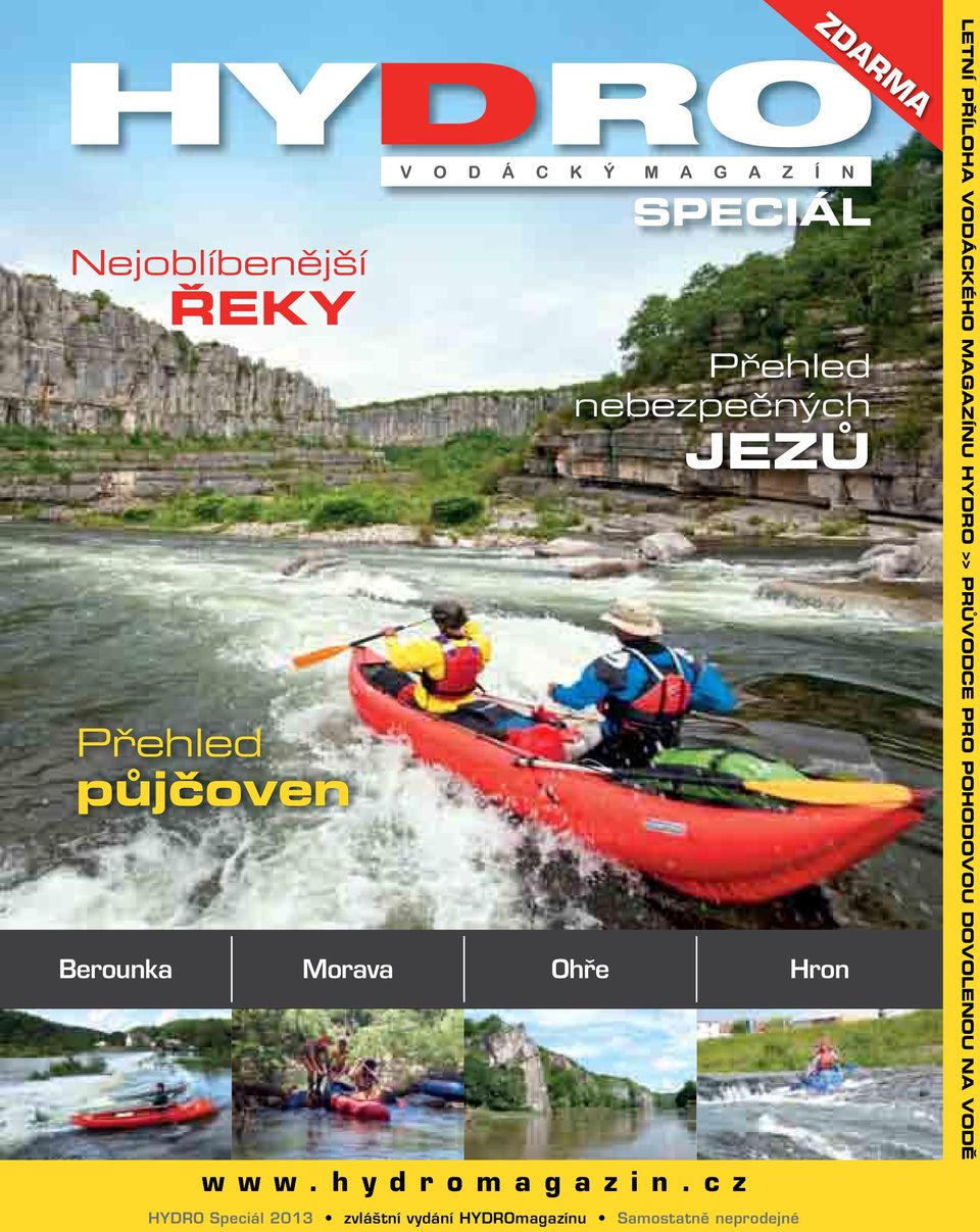 Speciál 2013 zvláštní vydání HYDROmagazínu Samostatně neprodejné