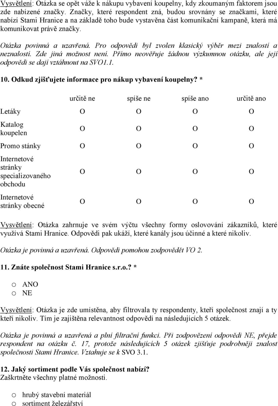 Otázka povinná a uzavřená. Pro odpovědi byl zvolen klasický výběr mezi znalostí a neznalostí. Zde jiná možnost není.