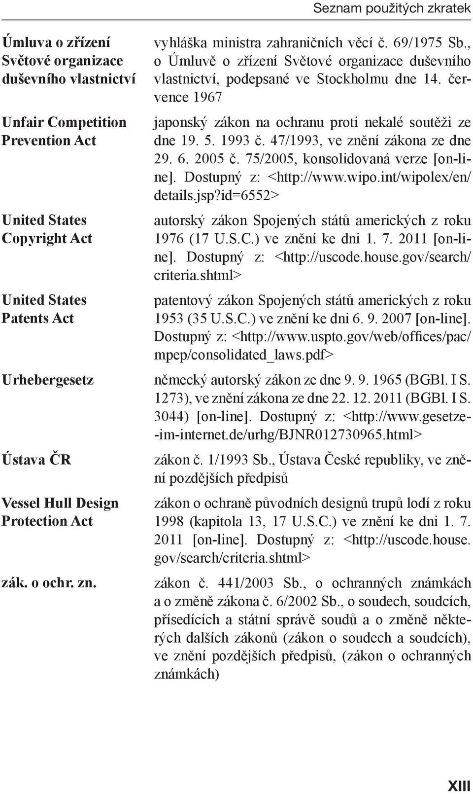 5. 1993 č. 47/1993, ve znění zákona ze dne 29. 6. 2005 č. 75/2005, konsolidovaná verze [on-line]. Dostupný z: <http://www.wipo.int/wipolex/en/ details.jsp?