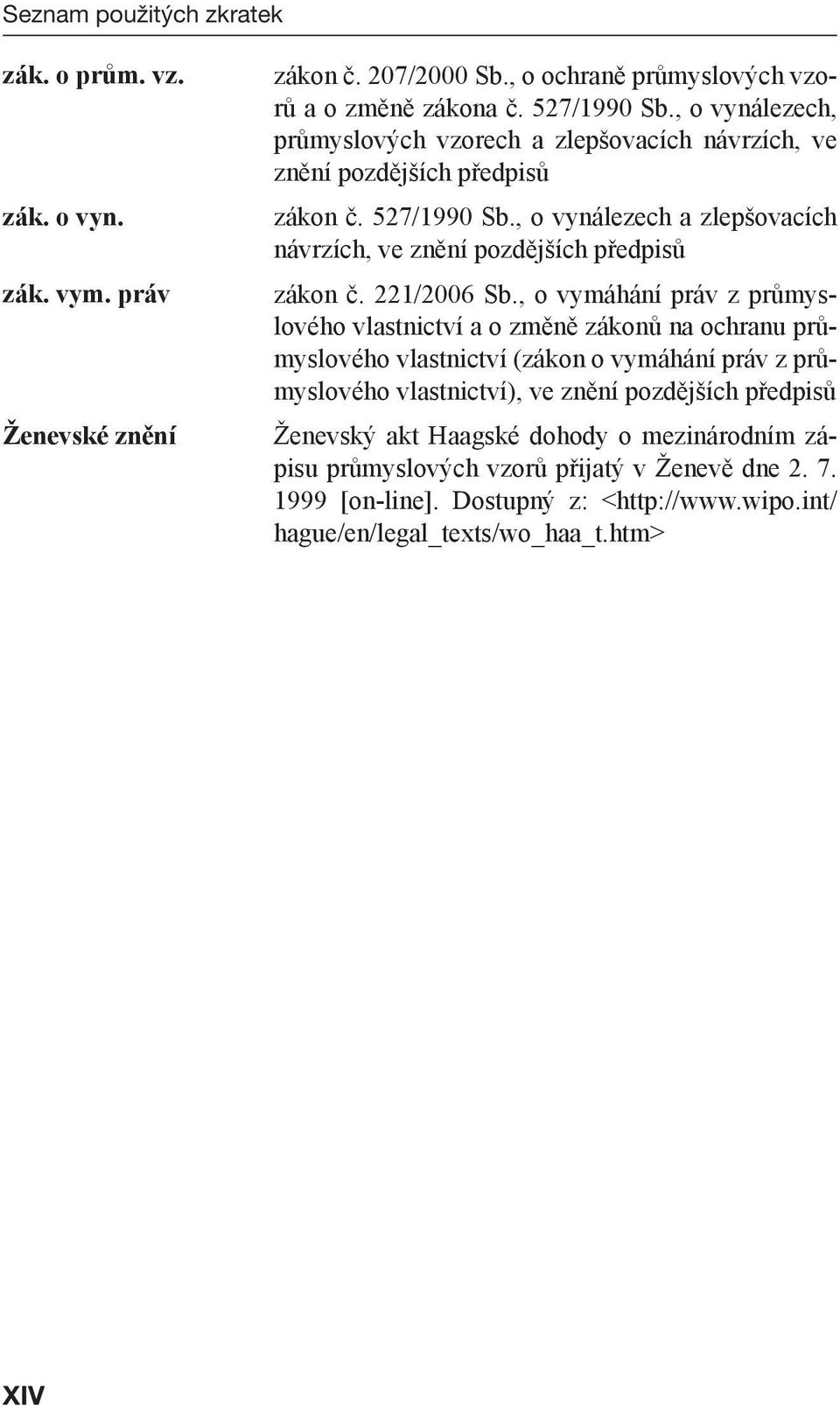 , o vynálezech a zlepšovacích návrzích, ve znění pozdějších předpisů zákon č. 221/2006 Sb.