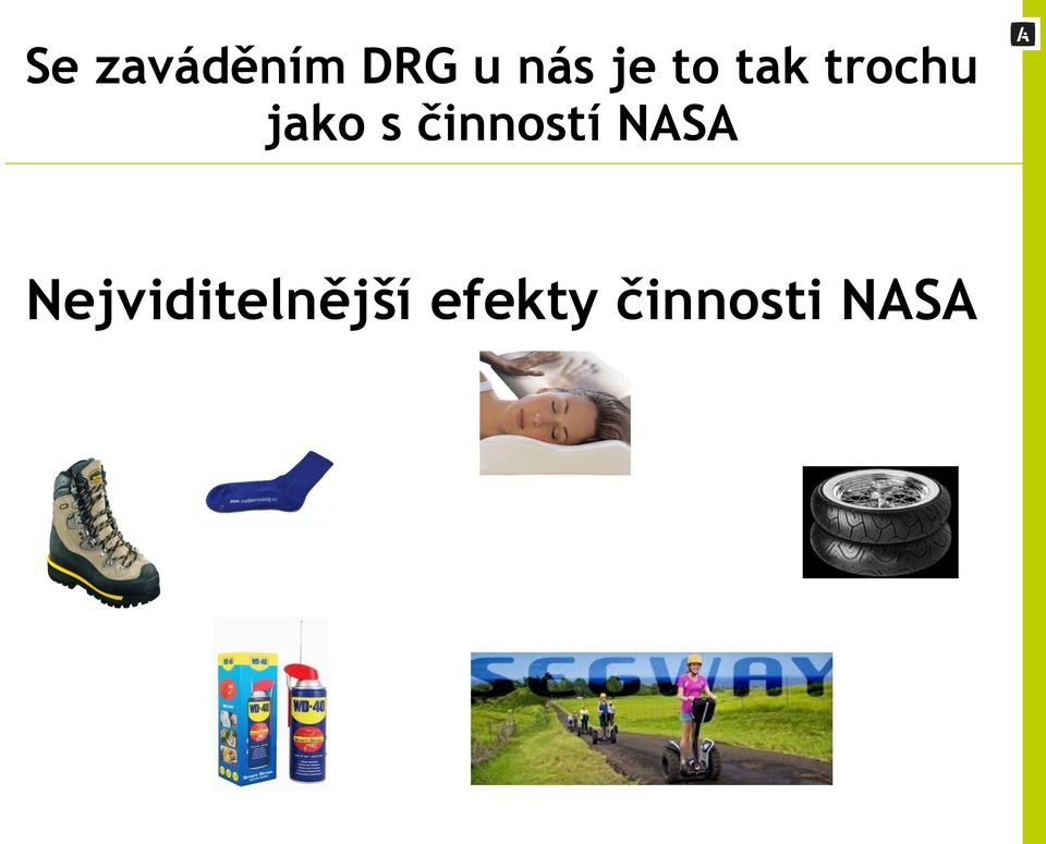 činností NASA