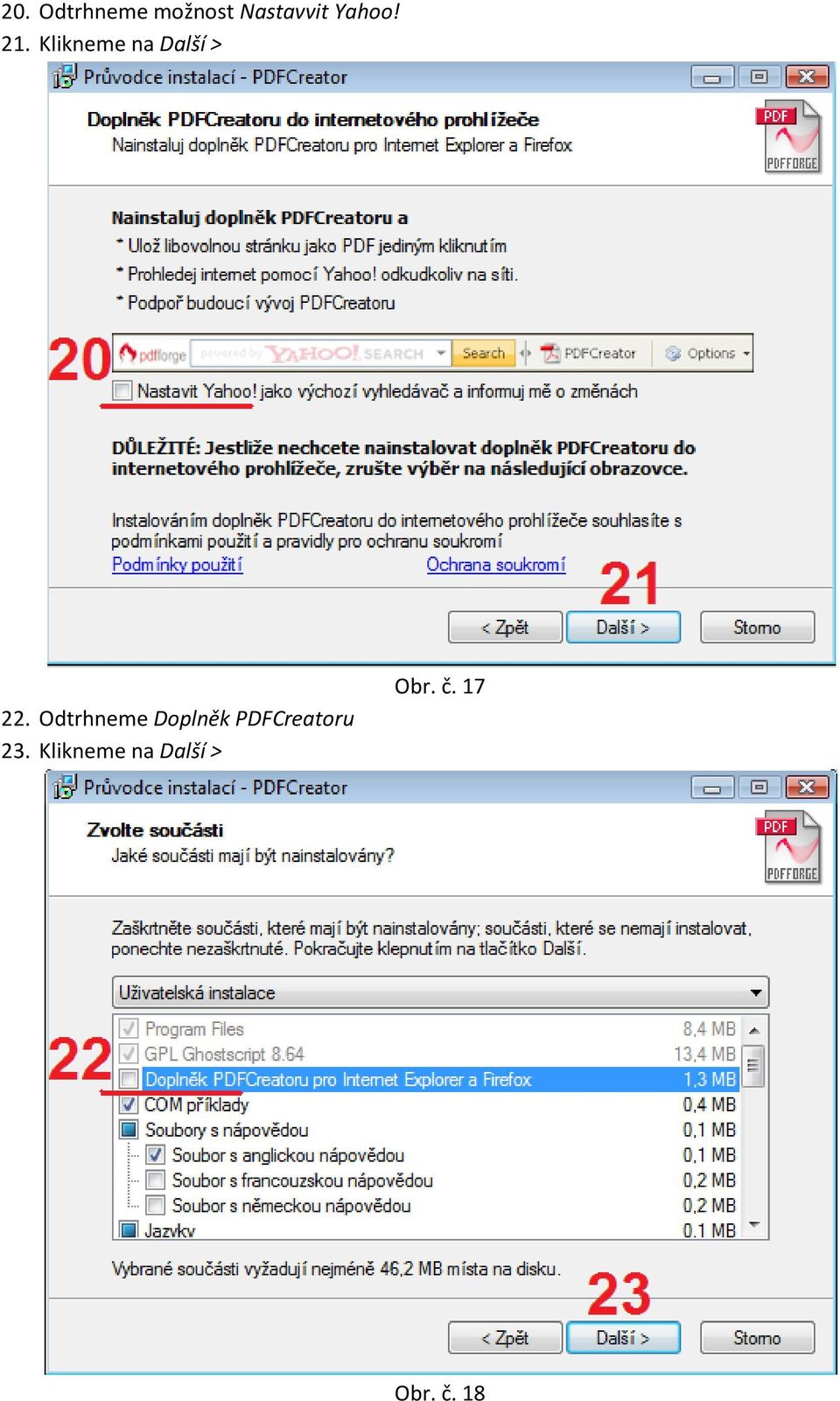 Odtrhneme Doplněk PDFCreatoru 23.