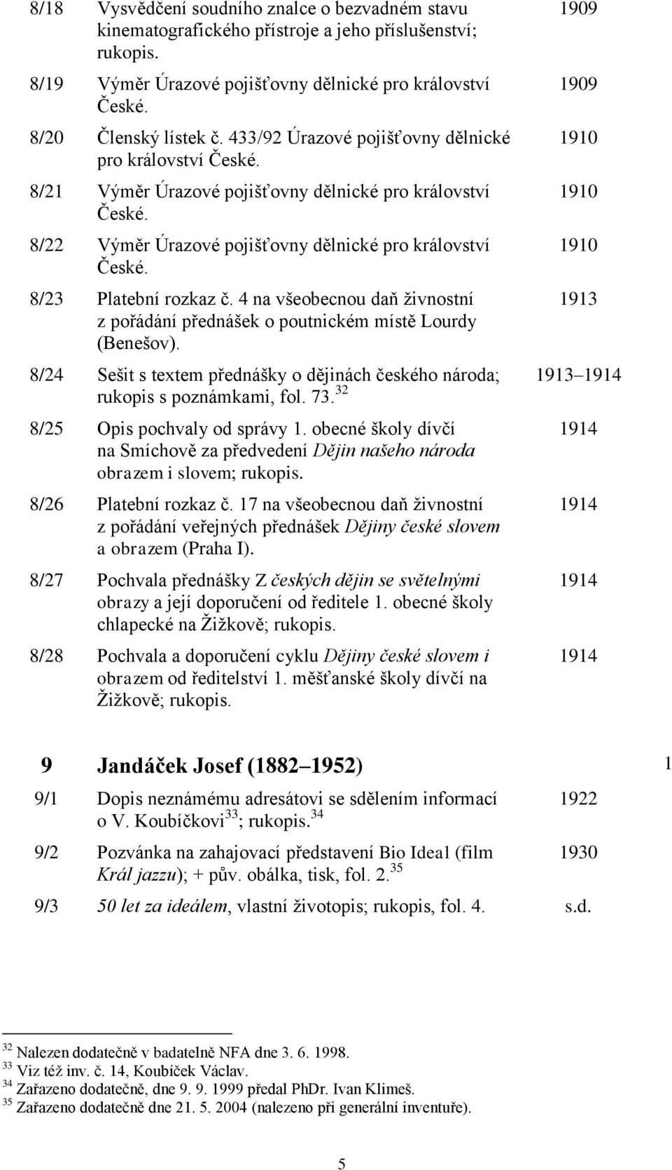 8/23 Platební rozkaz č. 4 na všeobecnou daň živnostní z pořádání přednášek o poutnickém místě Lourdy (Benešov).