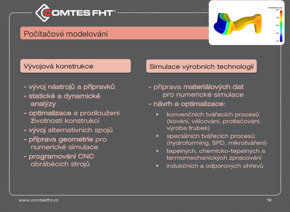 materiálových dat pro numerické simulace - návrh a optimalizace: konvenčních tvářecích procesů (kování, válcování, protlačování, výroba trubek) speciálních