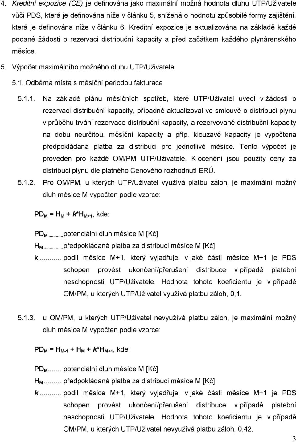 Výpočet maximálního možného dluhu UTP/Uživatele 5.1.