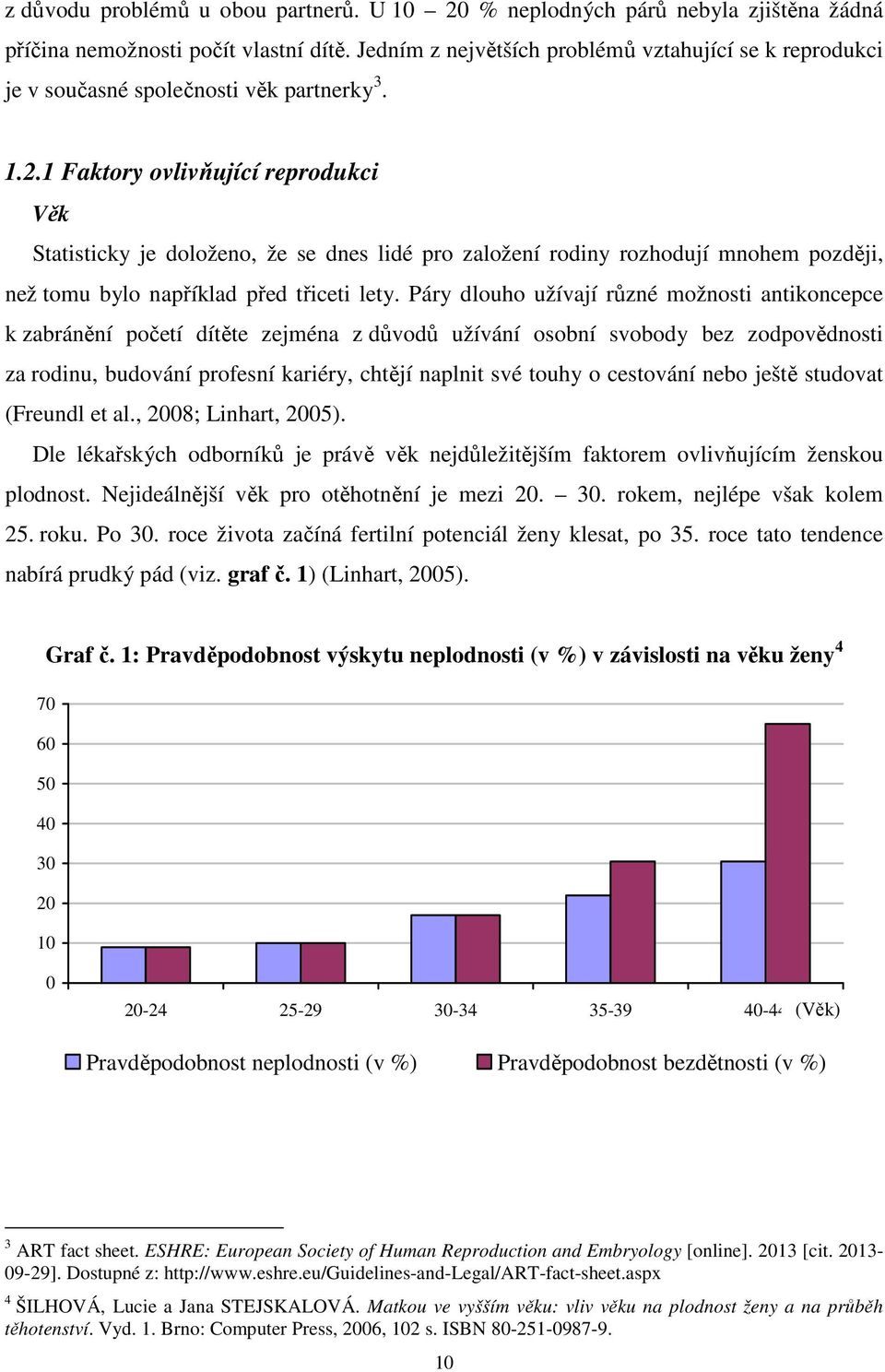 1 Faktory ovlivňující reprodukci Věk Statisticky je doloženo, že se dnes lidé pro založení rodiny rozhodují mnohem později, než tomu bylo například před třiceti lety.