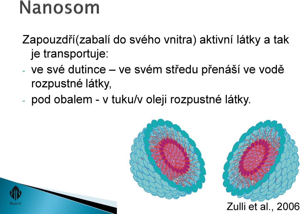 středu přenáší ve vodě rozpustné látky, - pod