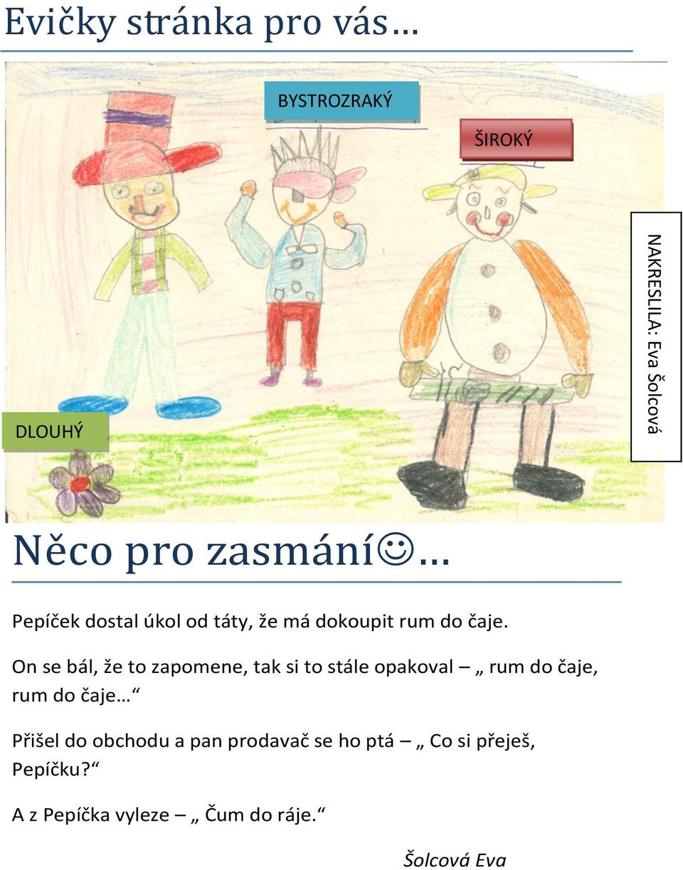 On se bál, že to zapomene, tak si to stále opakoval rum do čaje, rum do čaje Přišel