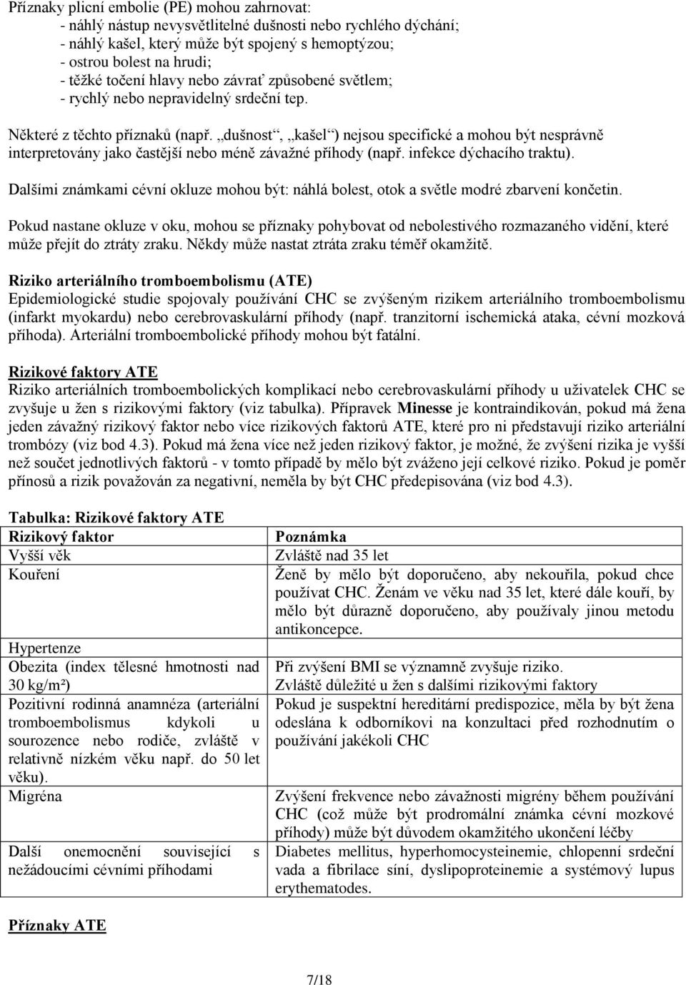 dušnost, kašel ) nejsou specifické a mohou být nesprávně interpretovány jako častější nebo méně závažné příhody (např. infekce dýchacího traktu).