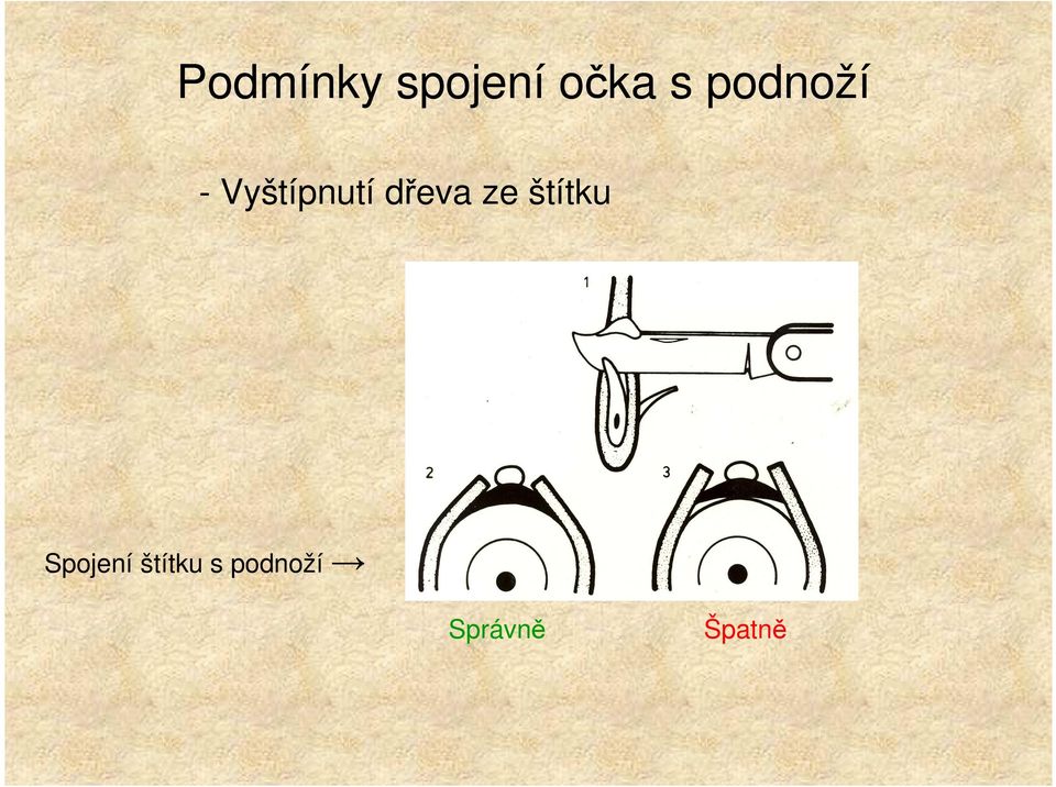 dřeva ze štítku Spojení