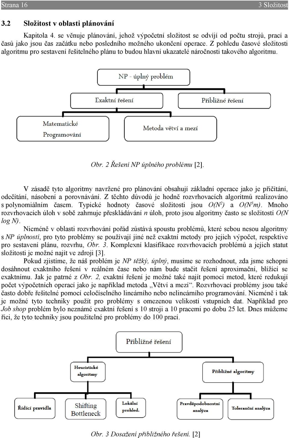 Z pohledu časové složitosti algoritmu pro sestavení řešitelného plánu to budou hlavní ukazatelé náročnosti takového algoritmu. Obr. 2 Řešení NP úplného problému [2].