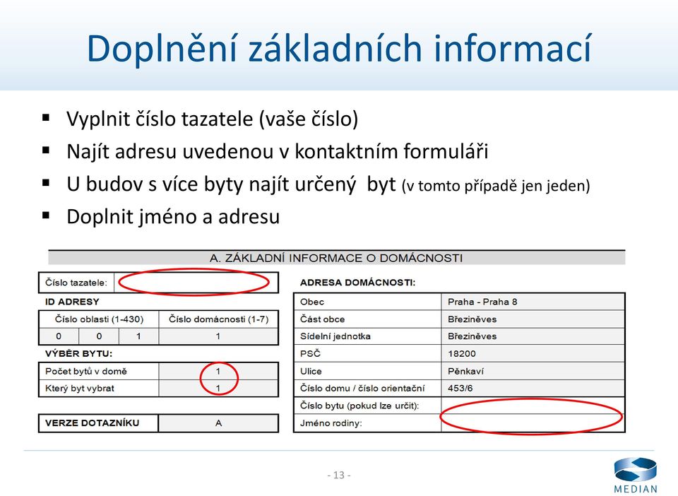 kontaktním formuláři U budov s více byty najít