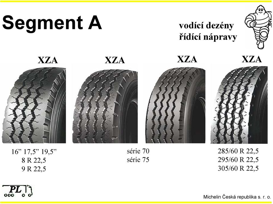 8 R 22,5 9 R 22,5 série 70 série 75