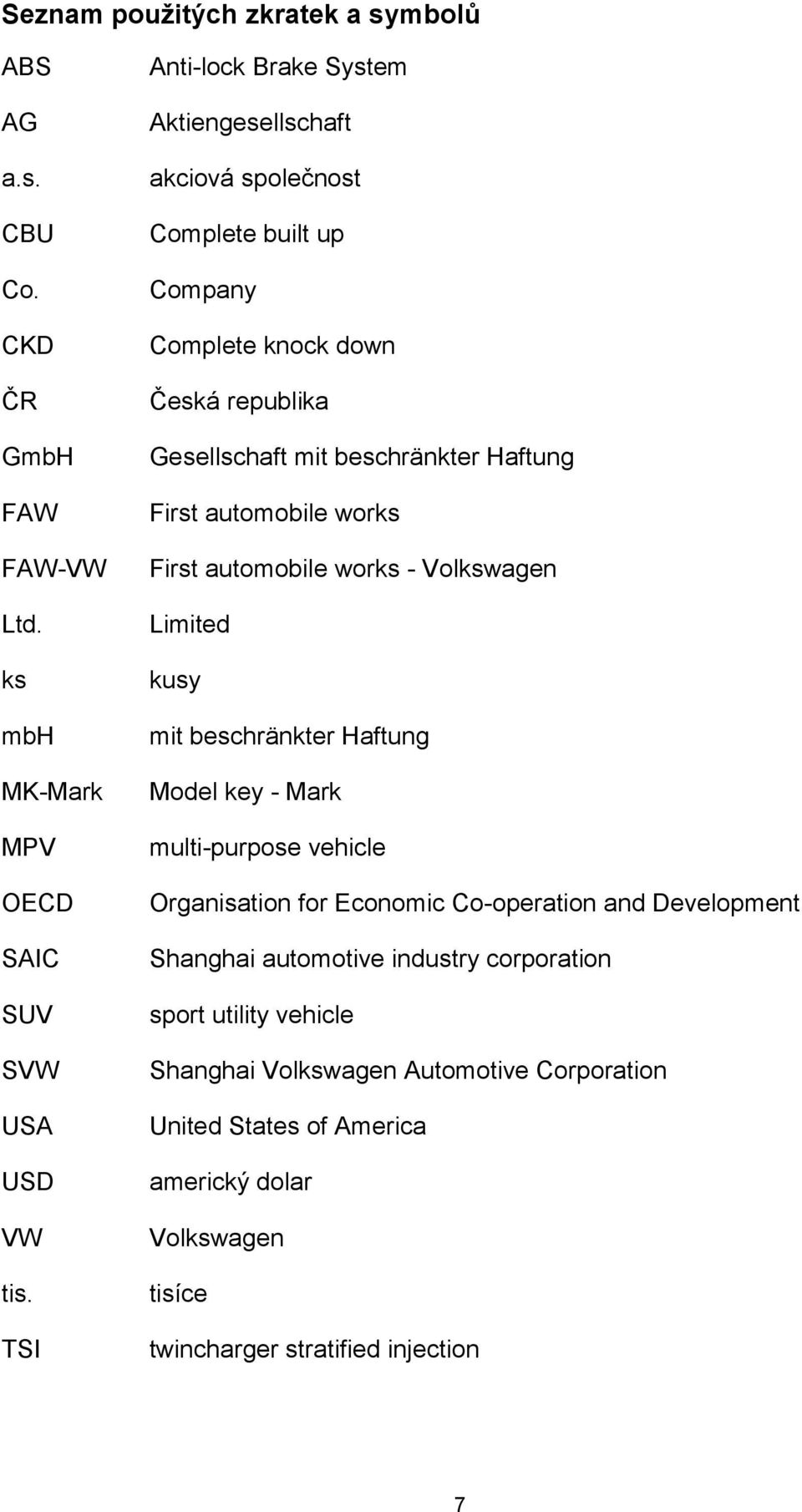 automobile works First automobile works - Volkswagen Limited kusy mit beschränkter Haftung Model key - Mark multi-purpose vehicle Organisation for Economic Co-operation and