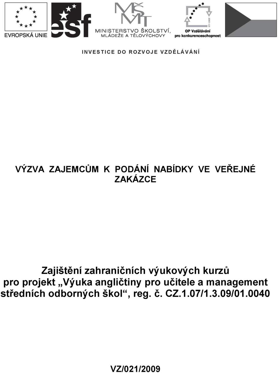 Výuka angličtiny pro učitele a management středních