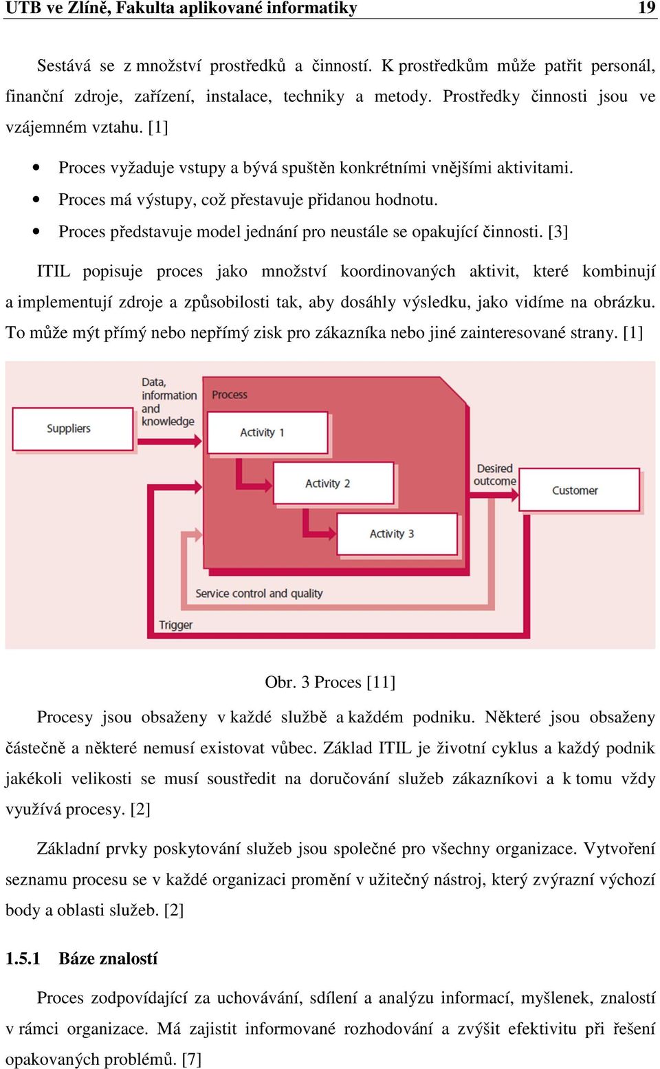 Proces představuje model jednání pro neustále se opakující činnosti.