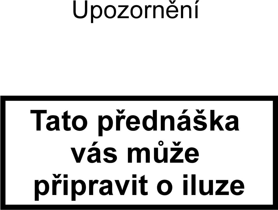 přednáška