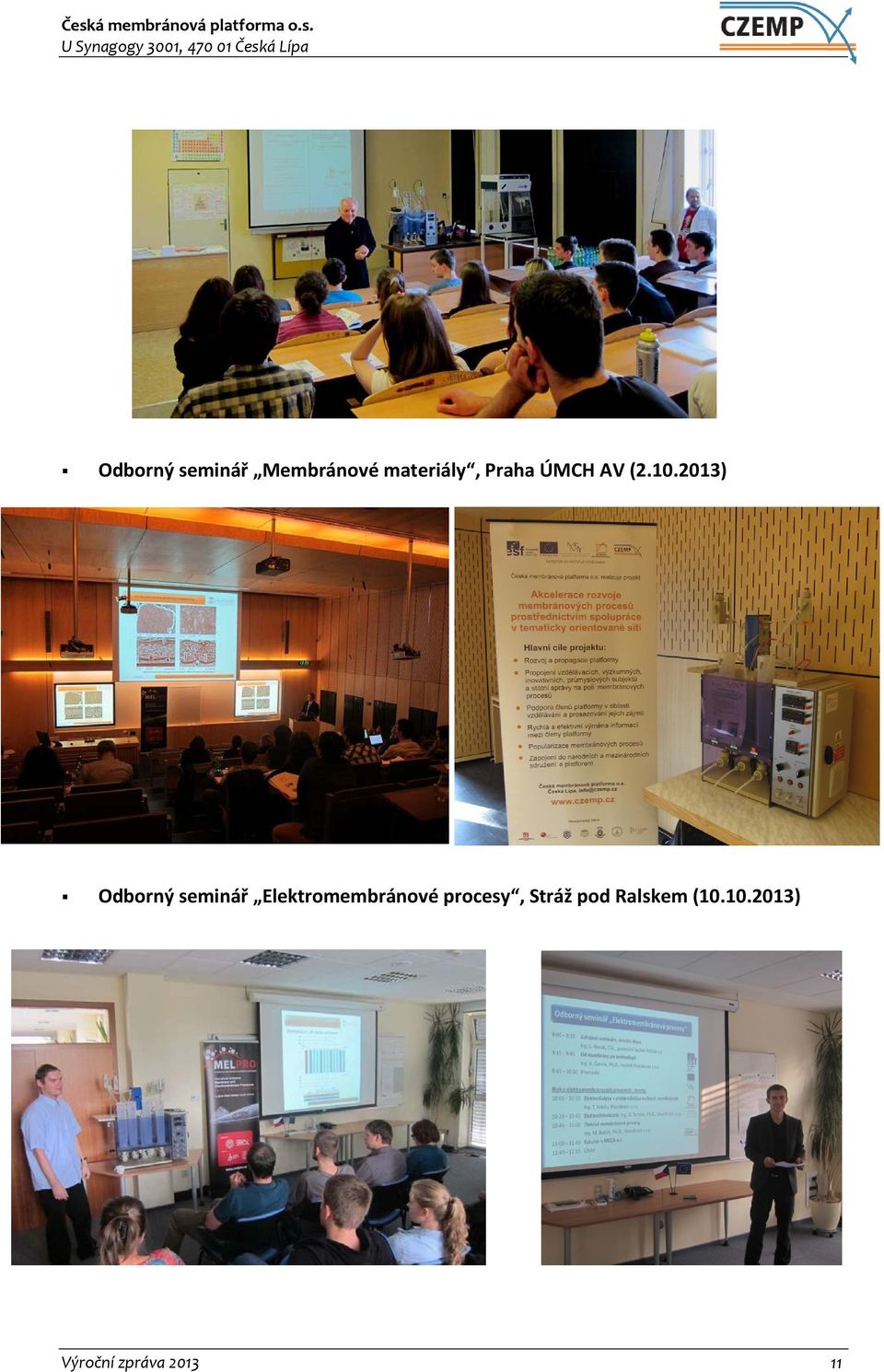 2013) Odborný seminář Elektromembránové