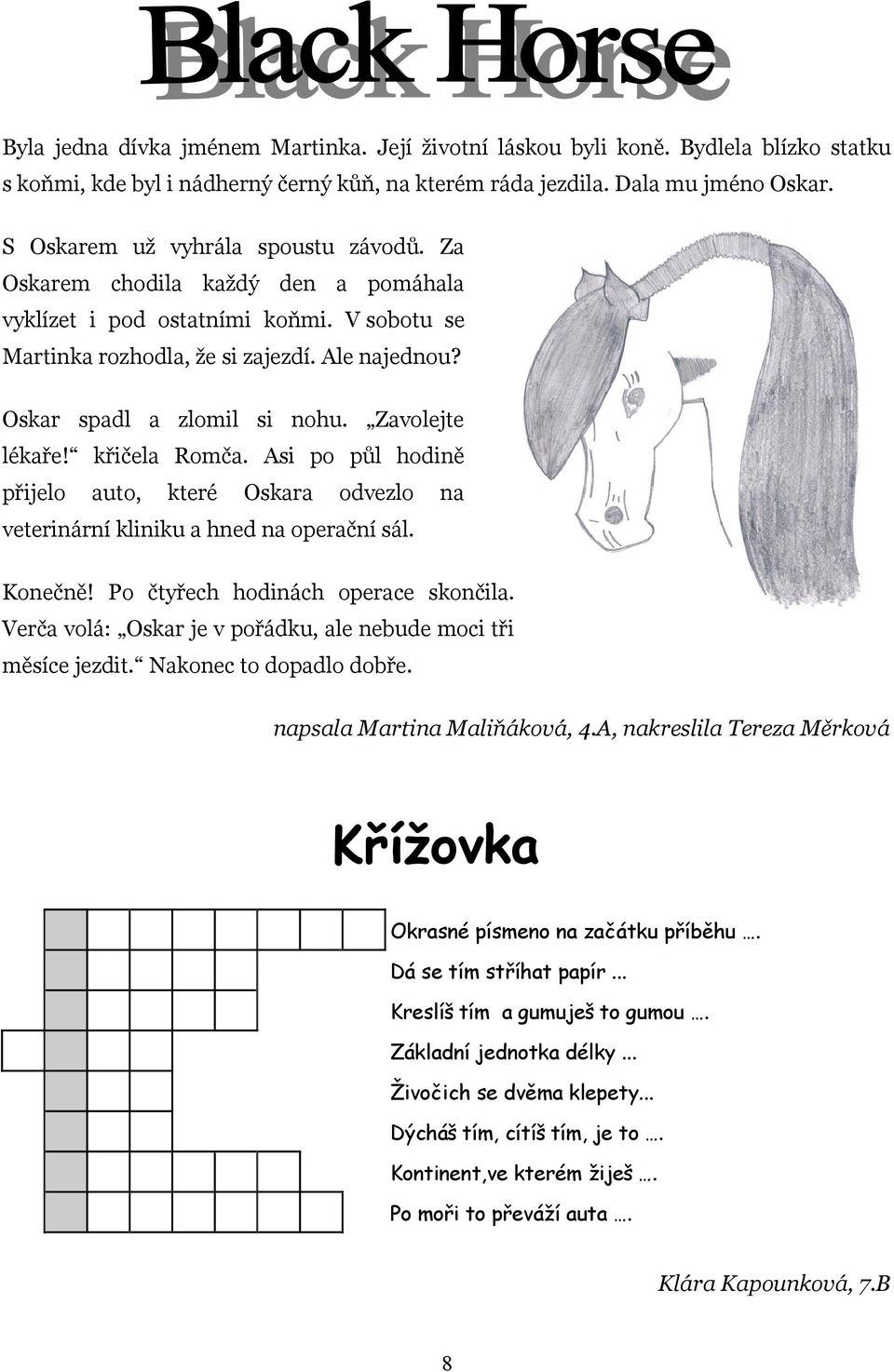 Zavolejte lékaře! křičela Romča. Asi po půl hodině přijelo auto, které Oskara odvezlo na veterinární kliniku a hned na operační sál. Konečně! Po čtyřech hodinách operace skončila.