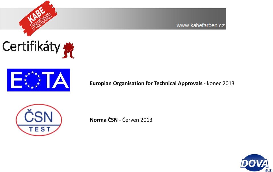 Technical Approvals -