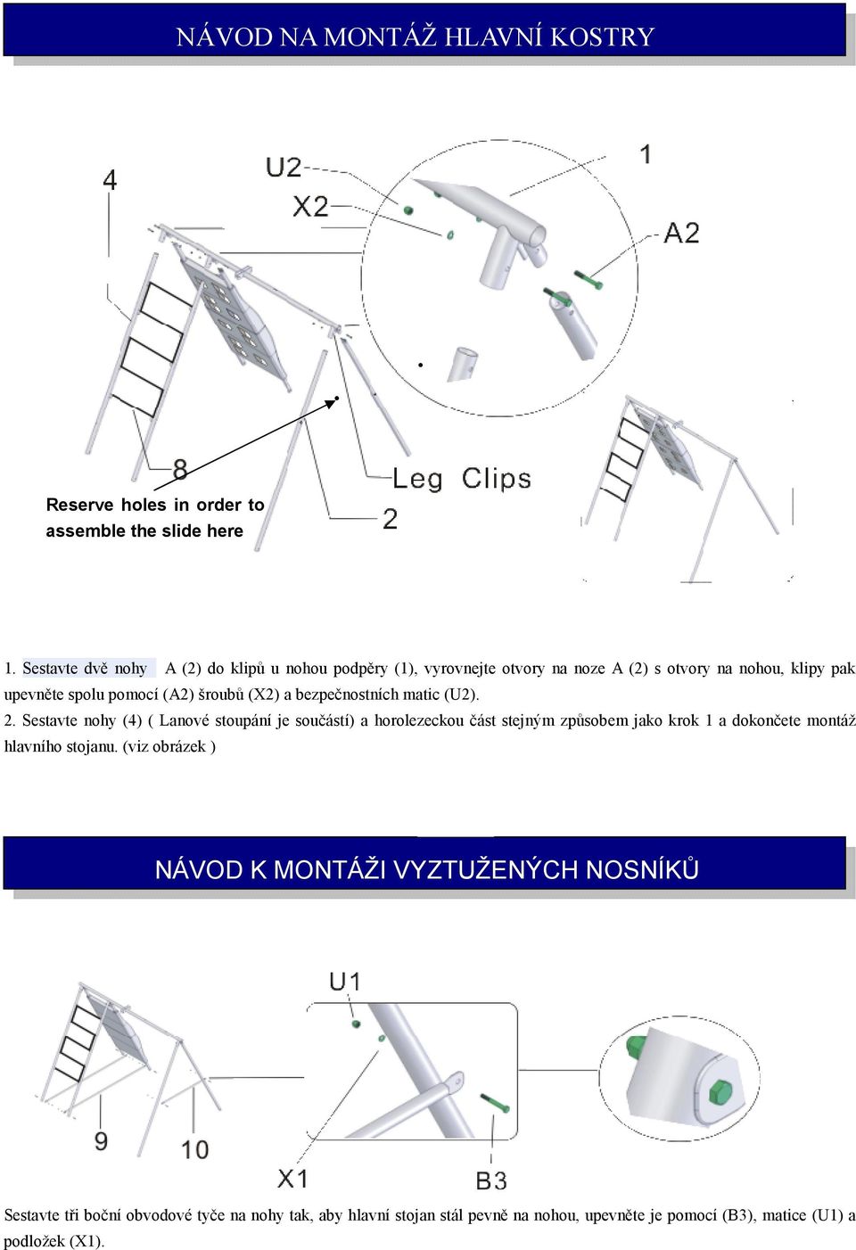 (X2) a bezpečnostních matic (U2). 2.