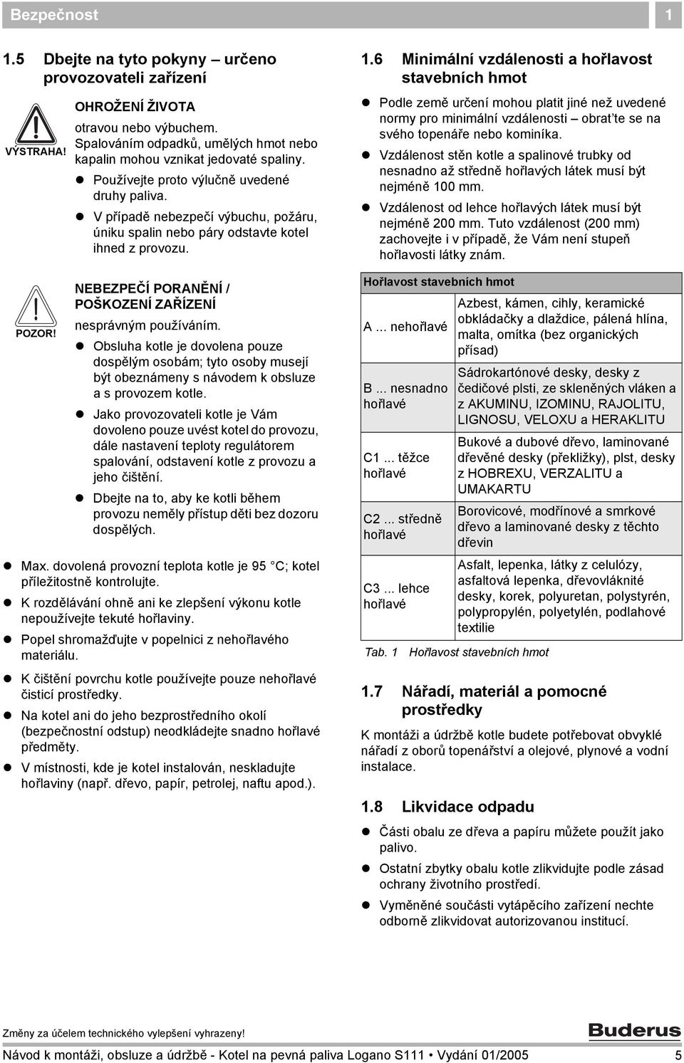 NEBEZPEČÍ PORANĚNÍ / POŠKOZENÍ ZAŘÍZENÍ nesprávným používáním. Obsluha kotle je dovolena pouze dospělým osobám; tyto osoby musejí být obeznámeny s návodem k obsluze a s provozem kotle.