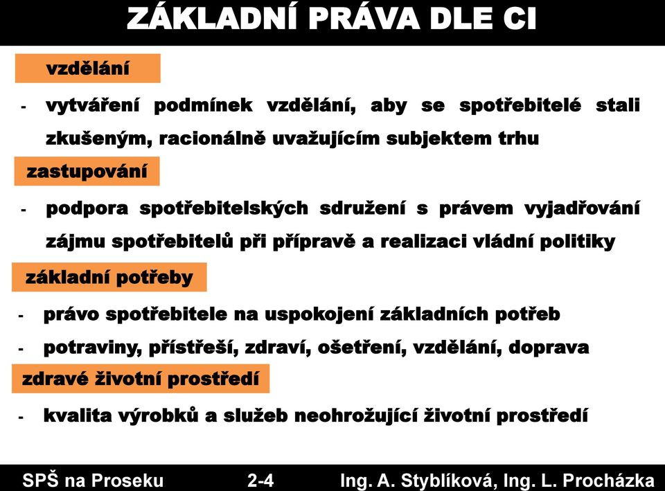 zastupování - podpora spotřebitelských sdružení s právem vyjadřování zájmu spotřebitelů při přípravě a realizaci vládní politiky