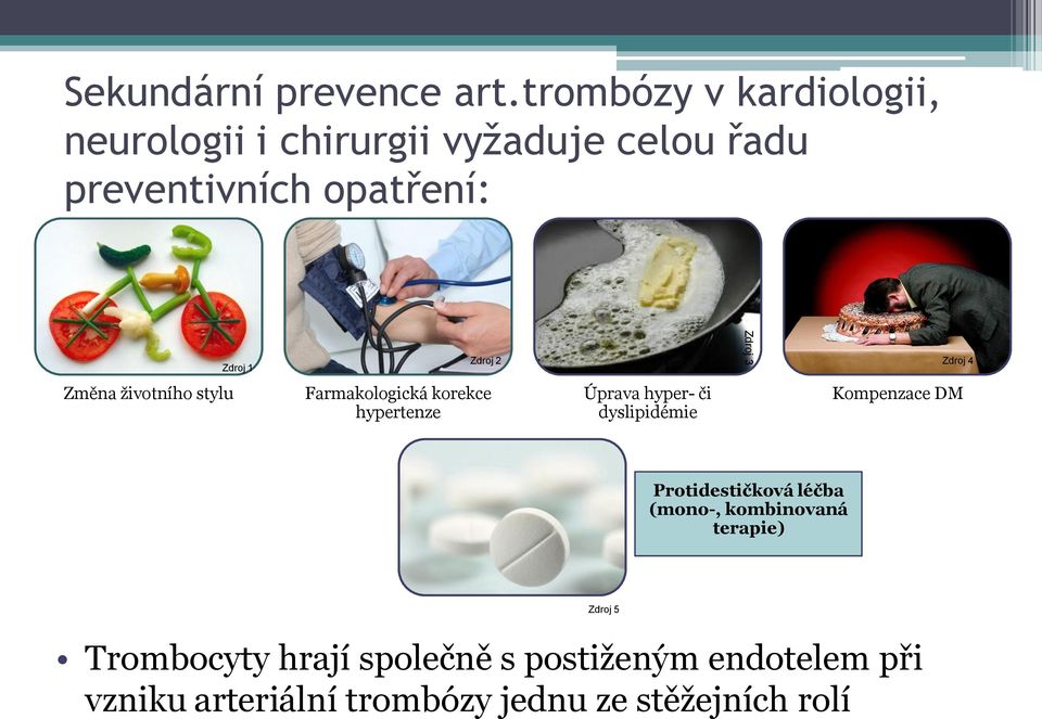 Zdroj 2 Zdroj 3 Zdroj 4 Změna životního stylu Farmakologická korekce hypertenze Úprava hyper- či