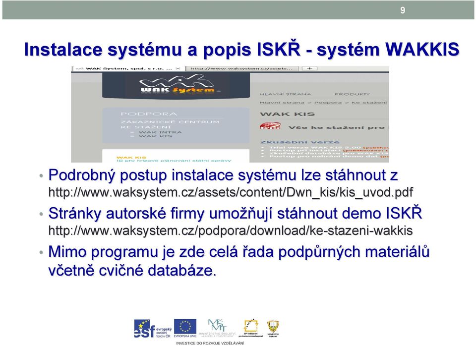 pdf Stránky autorské firmy umožň žňují stáhnout demo ISKŘ http://www.waksystem.