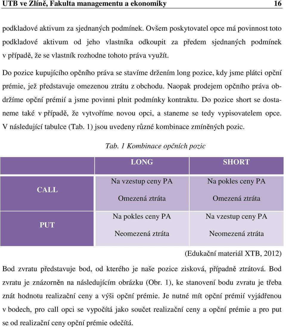 Do pozice kupujícího opčního práva se stavíme držením long pozice, kdy jsme plátci opční prémie, jež představuje omezenou ztrátu z obchodu.