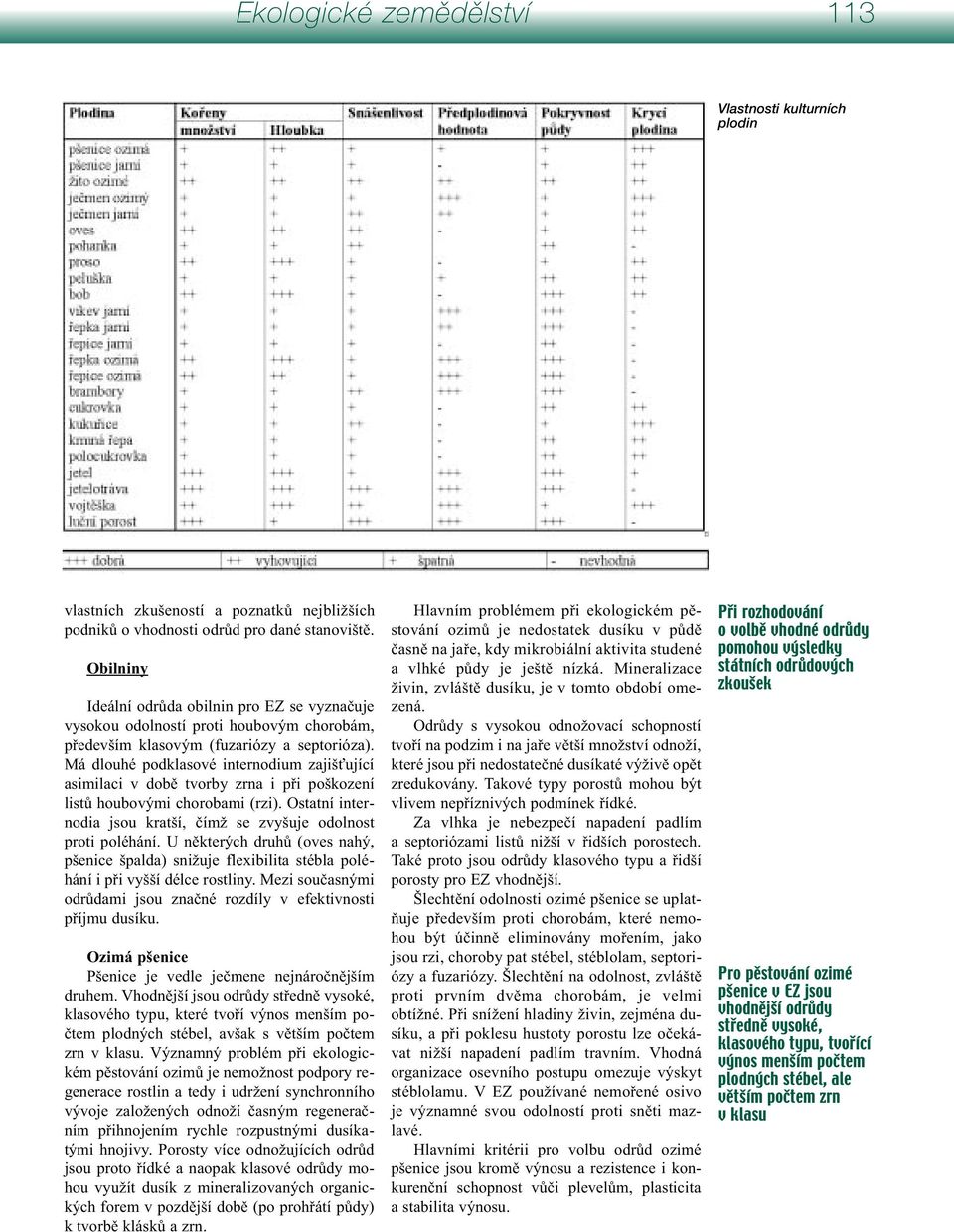 Má dlouhé podklasové internodium zajišťující asimilaci v době tvorby zrna i při poškození listů houbovými chorobami (rzi). Ostatní internodia jsou kratší, čímž se zvyšuje odolnost proti poléhání.