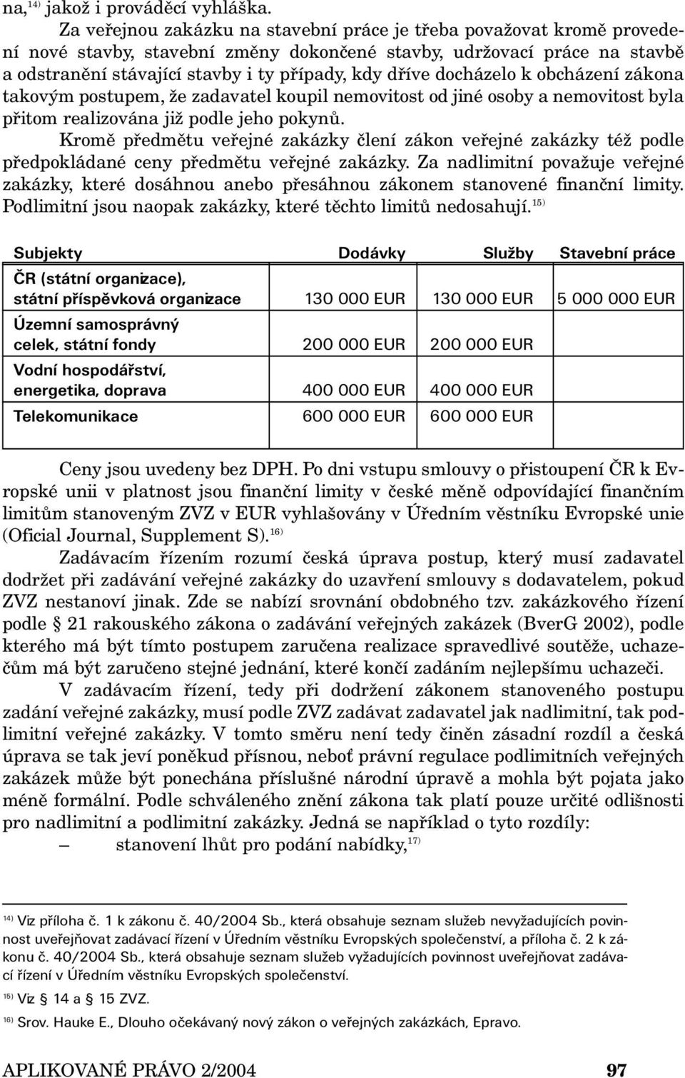 docházelo k obcházení zákona takovým postupem, že zadavatel koupil nemovitost od jiné osoby a nemovitost byla přitom realizována již podle jeho pokynů.