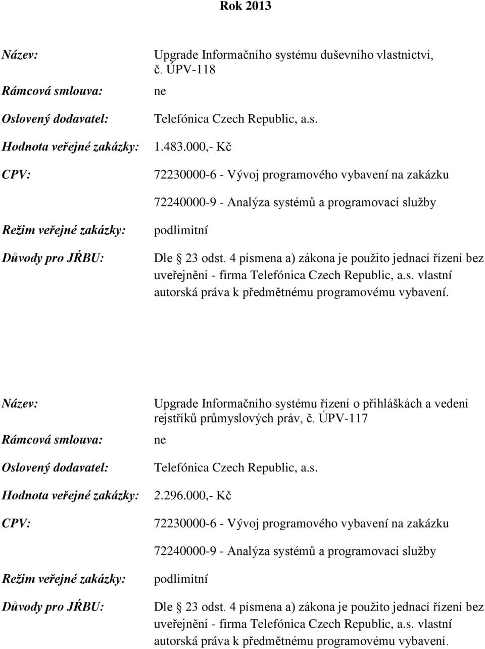 vlastní autorská práva k předmětnému programovému vybavení.