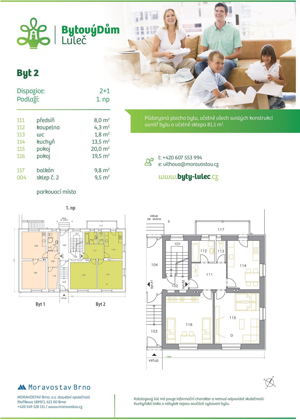 m2 13,5 m2 20,0 m2 19,5 m2 117 004