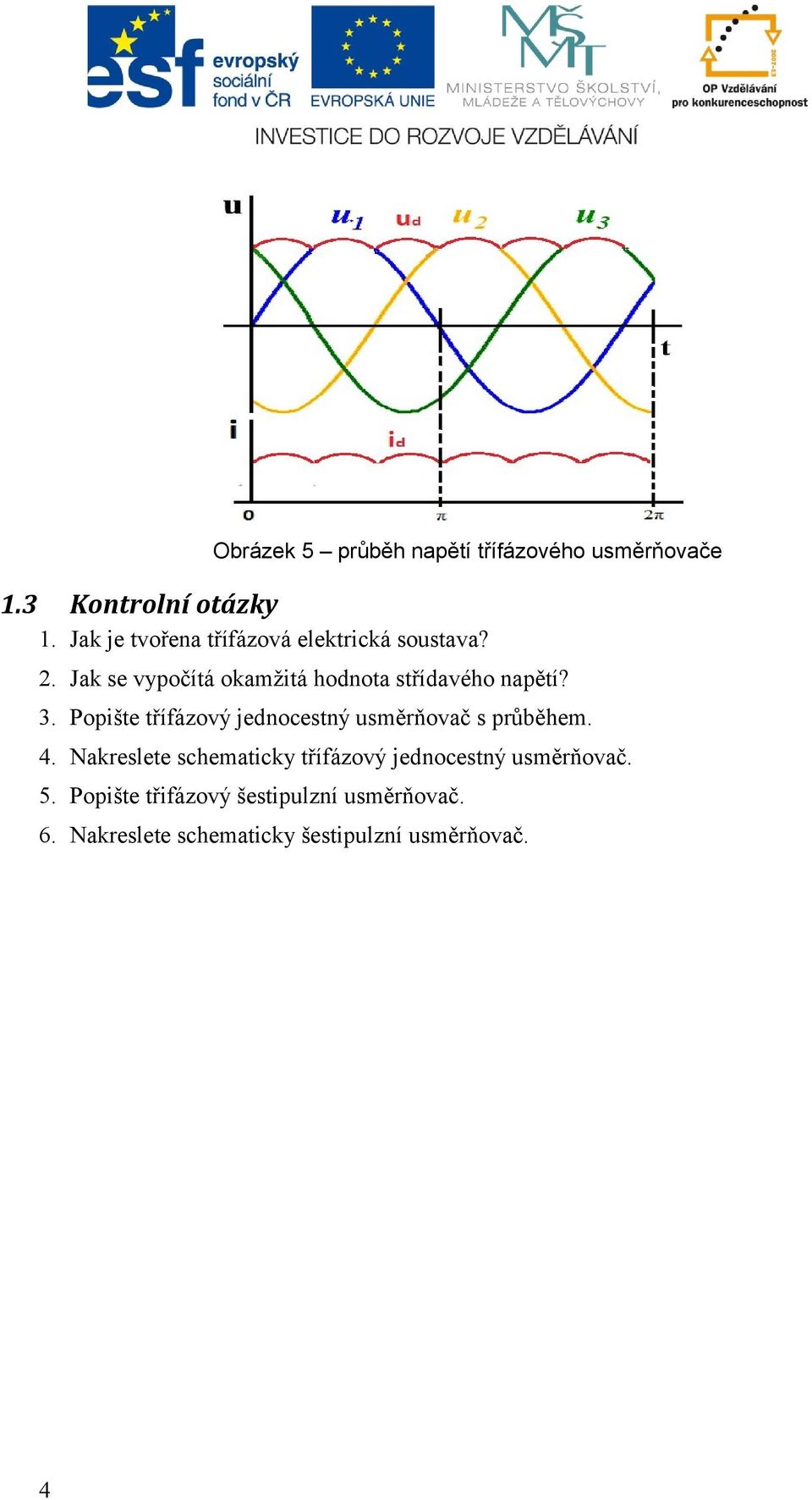 Jak se vypočítá okamžitá hodnota střídavého napětí? 3.