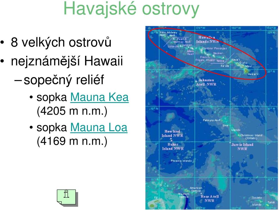 sopečný reliéf sopka Mauna Kea