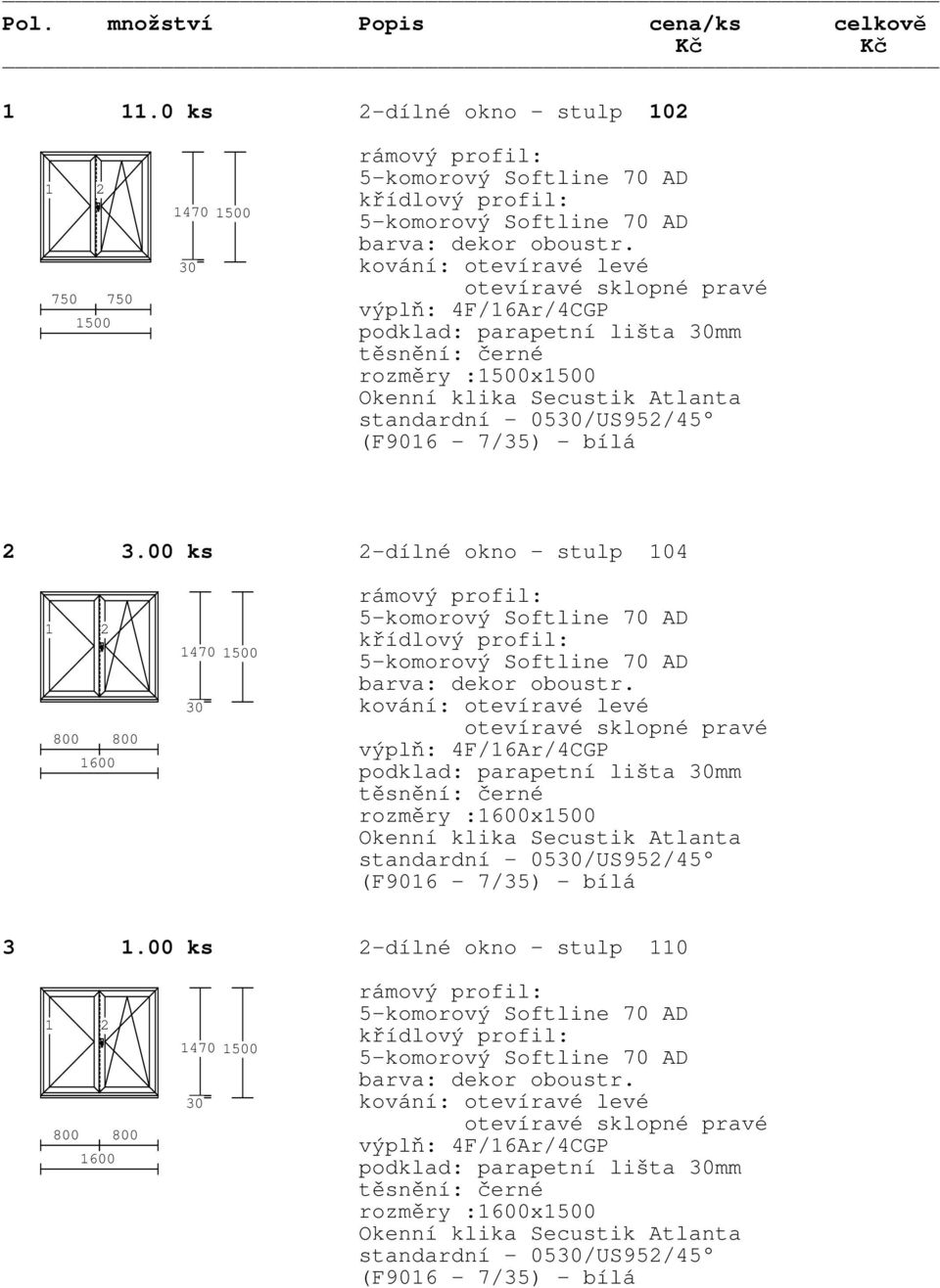 standardní - 05/US952/45 2 3.