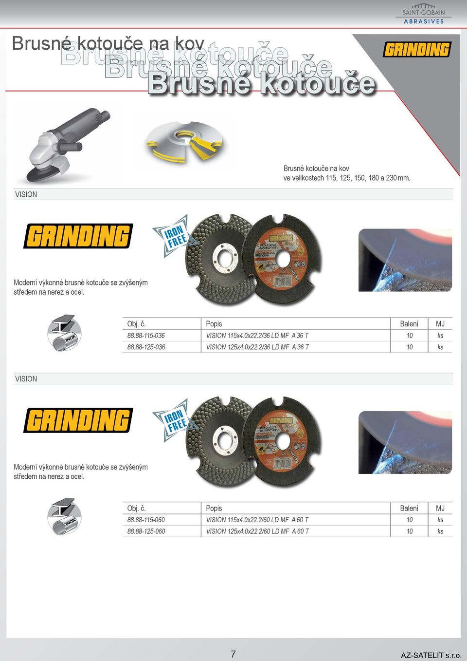 2/36 LD MF A 36 T 10 ks 88.88-125-036 VISION 125x4.0x22.