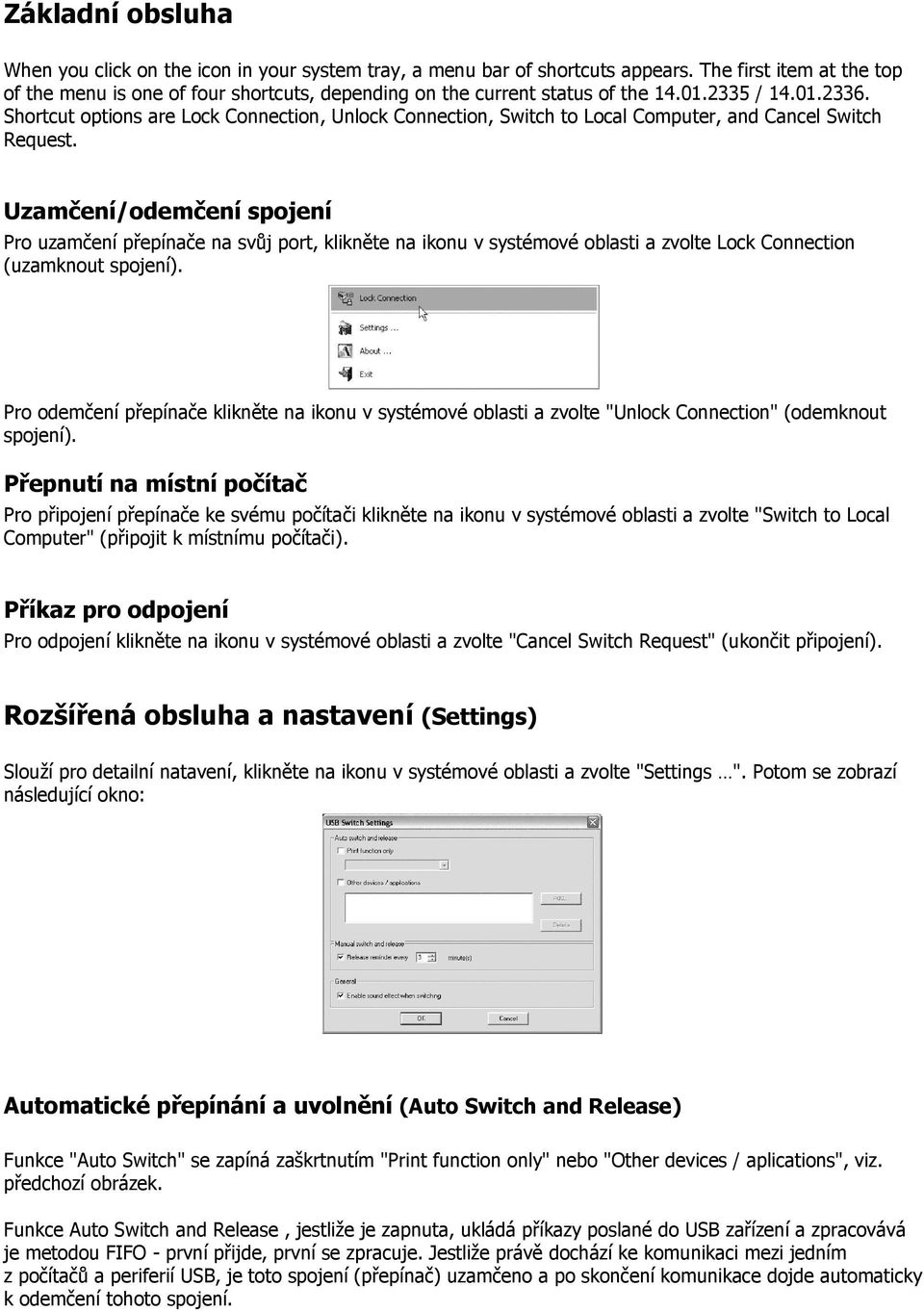 Shortcut options are Lock Connection, Unlock Connection, Switch to Local Computer, and Cancel Switch Request.