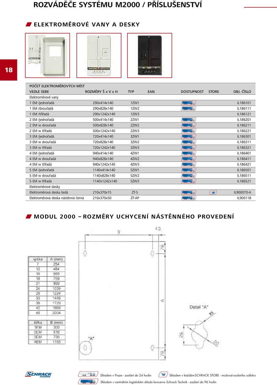 dvouřadá 500x828x140 2ZW2 IL186211 2 EM w třířadá 500x1242x140 2ZW3 IL186221 3 EM /jednořadá 720x414x140 3ZW1 IL186301 3 EM w dvouřadá 720x828x140 3ZW2 IL186311 3 EM w třířadá 720x1242x140 3ZW3