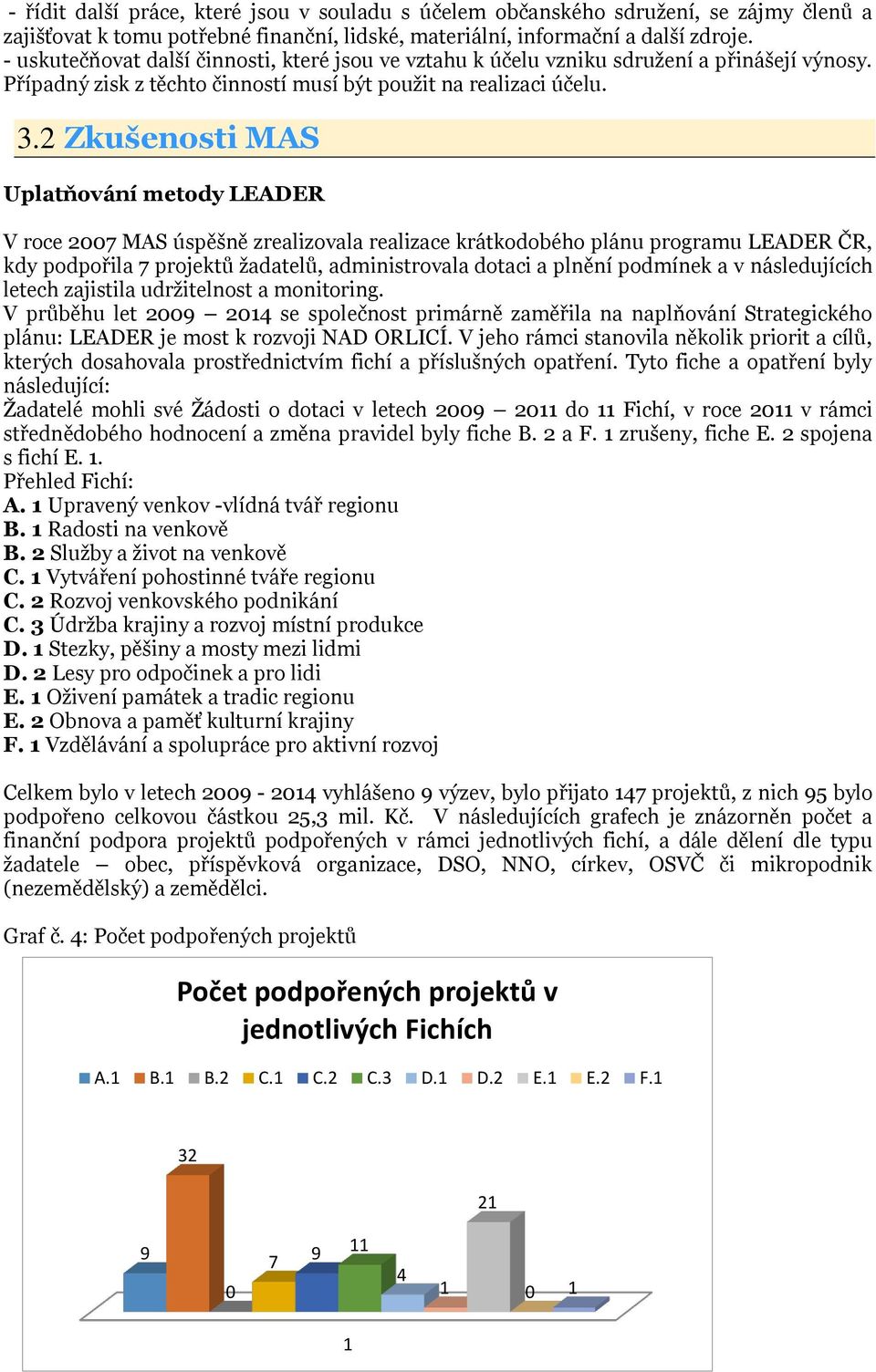 2 Zkušenosti MAS Uplatňování metody LEADER V roce 2007 MAS úspěšně zrealizovala realizace krátkodobého plánu programu LEADER ČR, kdy podpořila 7 projektů žadatelů, administrovala dotaci a plnění