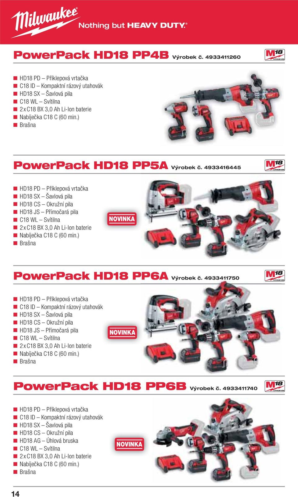 ) Brašna PowerPack HD18 PP5A P5A Výrobek č.