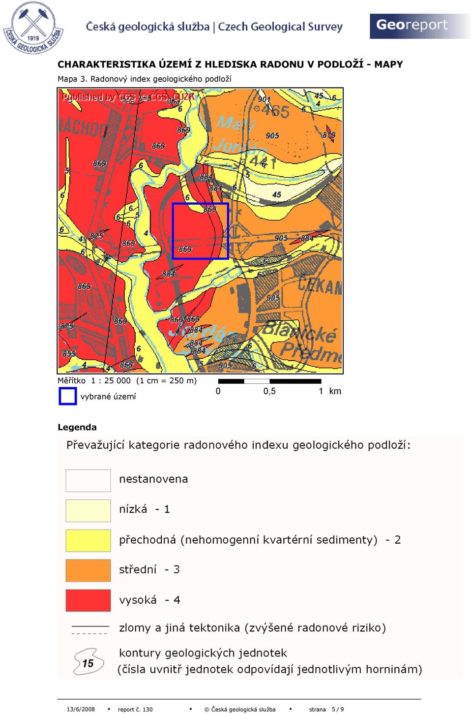 Radonový index geologického podloží