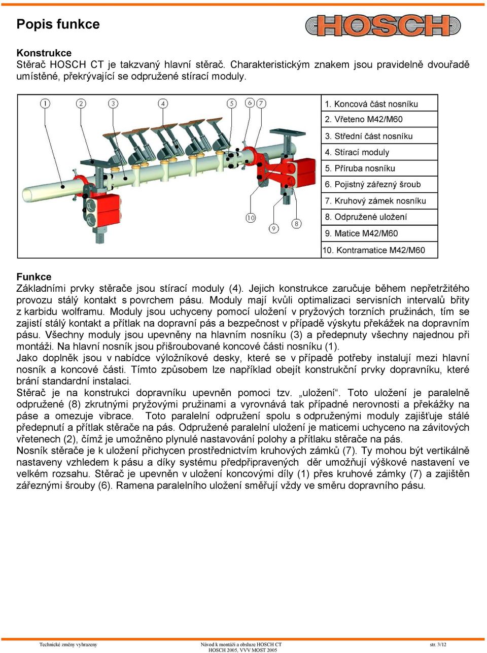 Moduly mají kvůli optimalizaci servisních intervalů břity z karbidu wolframu.