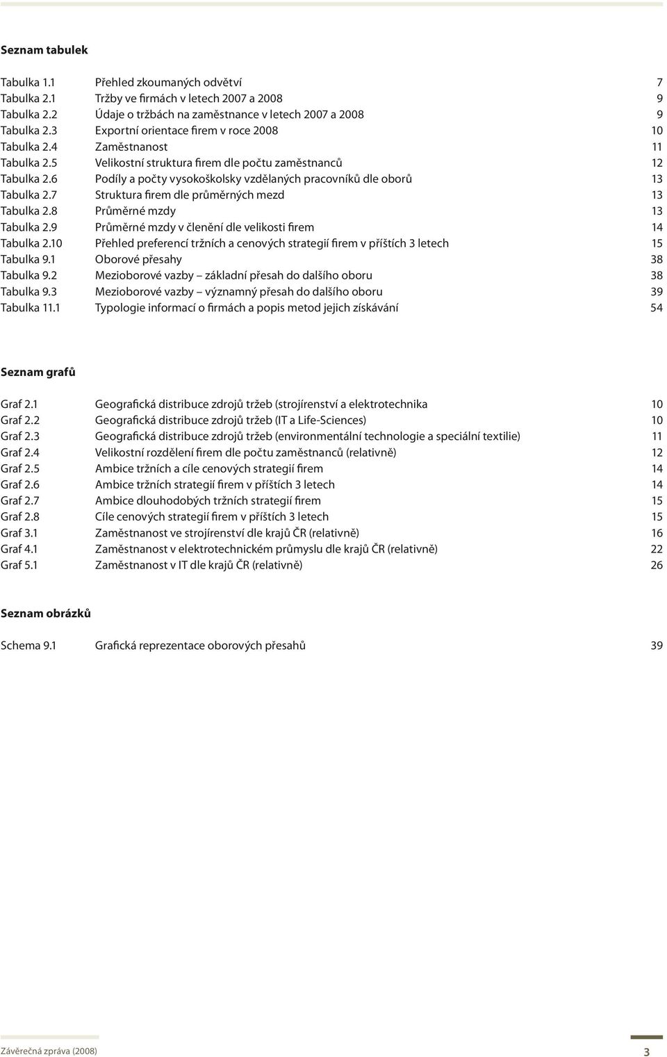 6 Podíly a počty vysokoškolsky vzdělaných pracovníků dle oborů 13 Tabulka 2.7 Struktura firem dle průměrných mezd 13 Tabulka 2.8 Průměrné mzdy 13 Tabulka 2.