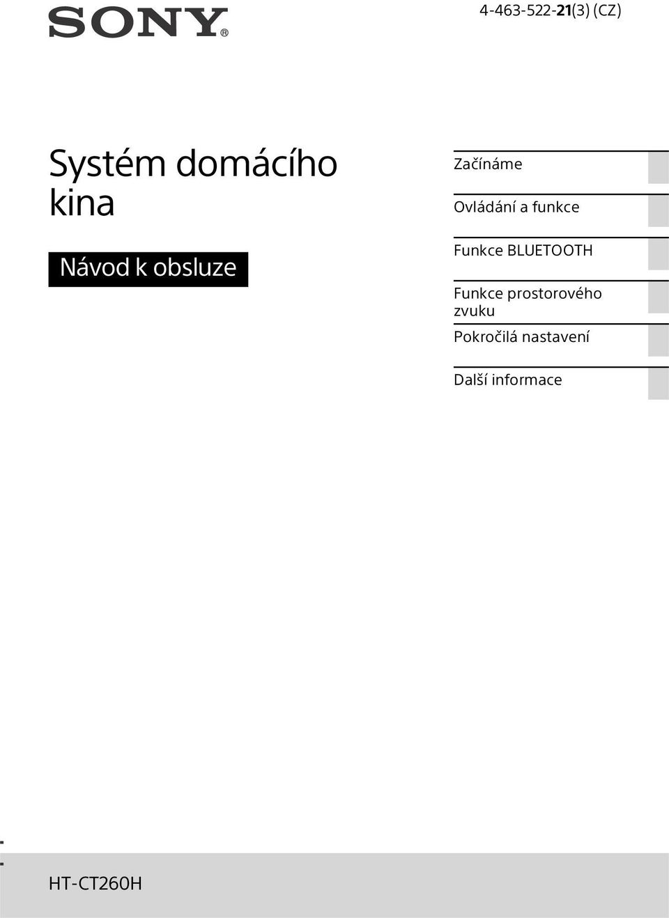 Funkce BLUETOOTH Funkce prostorového zvuku