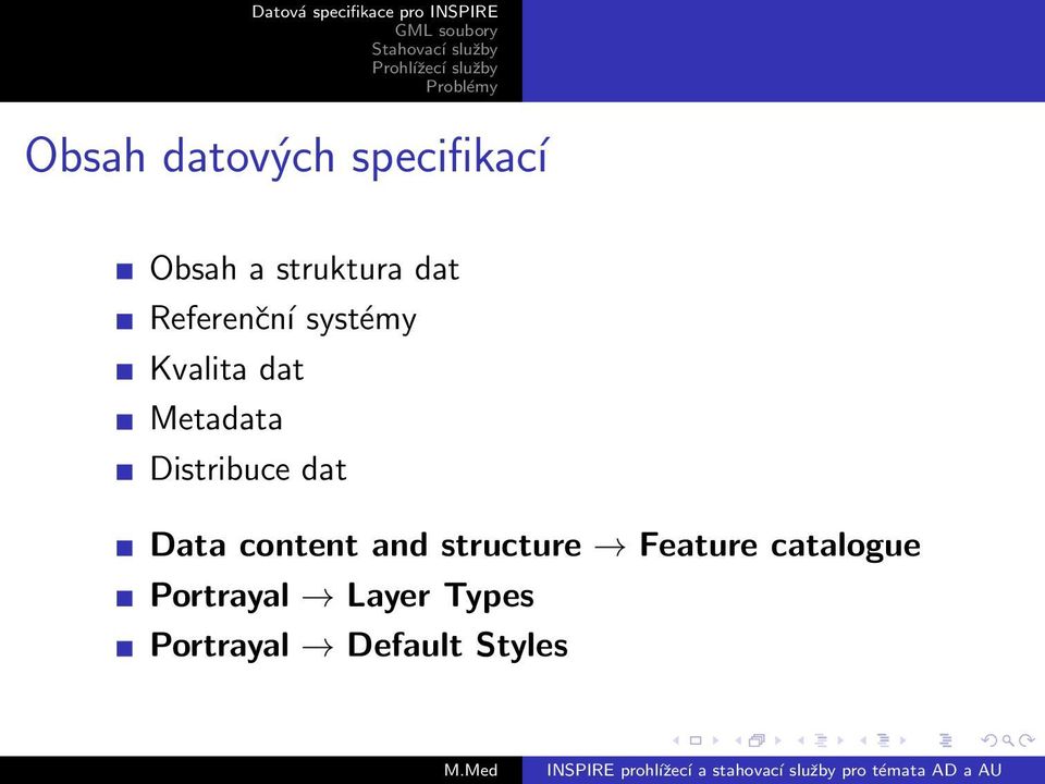 Distribuce dat Data content and structure