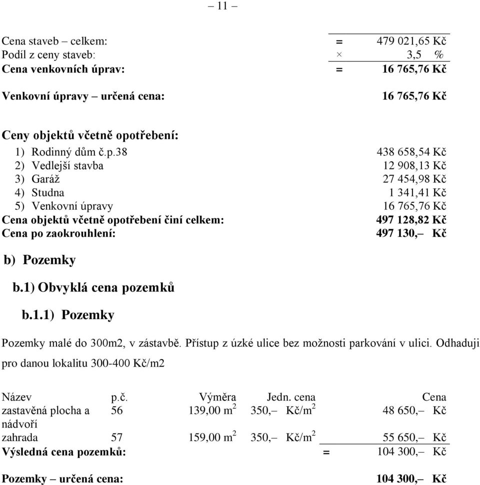 avy určená cena: 16 765,76 Kč Ceny objektů včetně opo