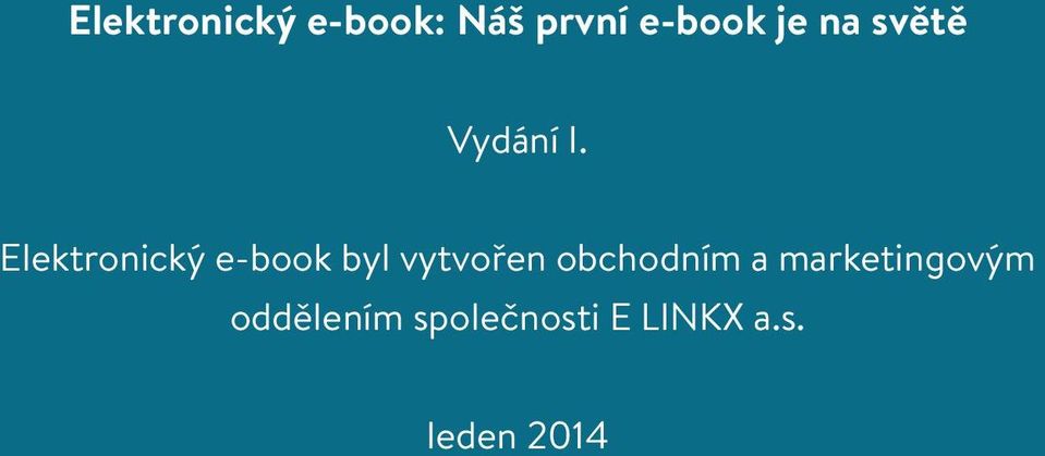 Elektronický e-book byl vytvořen